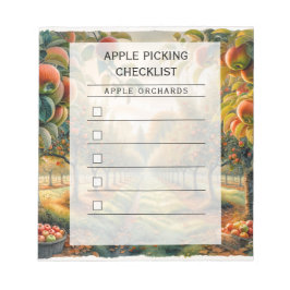 Apple Picking Checklist Notitieblok
