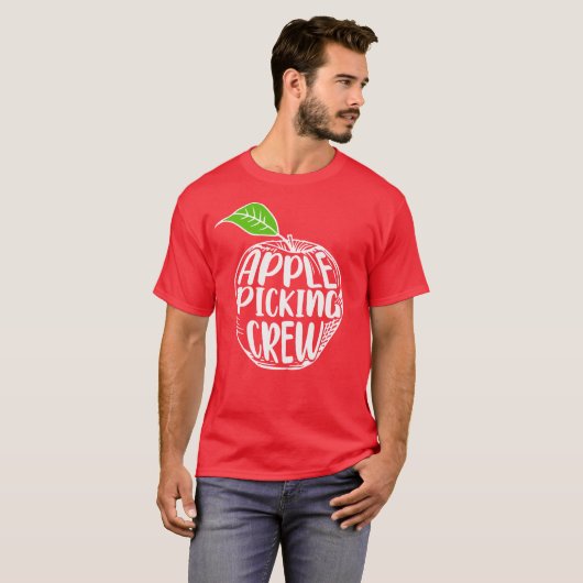 Apple Picking Crew Apple Orchard Gift Picking Crew T-shirt (Voorkant volledig)