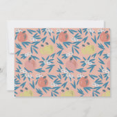 Apple Picking Girl Roze Foto Verjaardag Kaart (Achterkant)