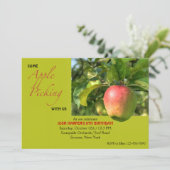 Apple Picking Invitation Kaart (Staand voorkant)
