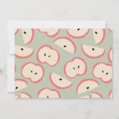 Apple Picking Party Green Boy Verjaardagsfoto Kaart (Achterkant)