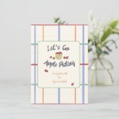 Apple Picking Party uitnodiging (Staand voorkant)