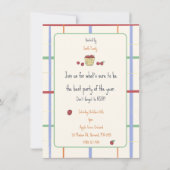 Apple Picking Party uitnodiging (Achterkant)