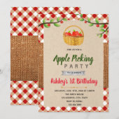 Apple picking party uitnodiging (Voorkant / Achterkant)