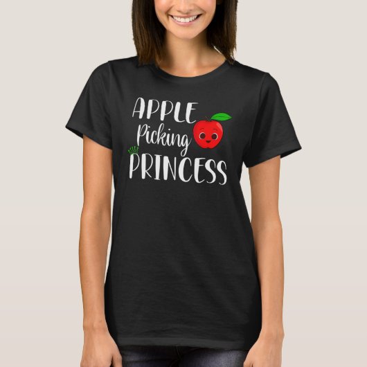 Apple Picking Princess Apple Picking Girls Kids To T-shirt (Voorkant)