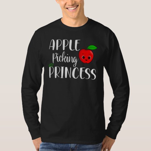 Apple Picking Princess Apple Picking Girls Kids To T-shirt (Voorkant)