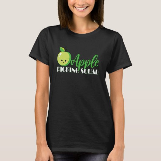 Apple Picking Squad Grappige Apple Picking Matchin T-shirt (Voorkant)