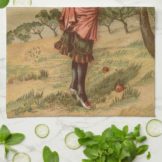  Apple Picking Theedoek (Gevouwen)