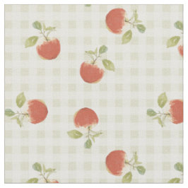 Apple picknick geruite herfstprint stof