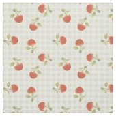 Apple picknick gingham herfstprint stof (Swatch)