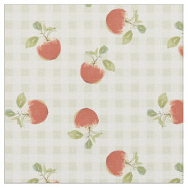 Apple picnic gingham fall print stof