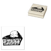 Apple Pie A La Mode Ice Cream Slice Dessert Stempe Rubberstempel (Gestempeld)