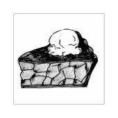 Apple Pie A La Mode Ice Cream Slice Dessert Stempe Rubberstempel (Afrduk)