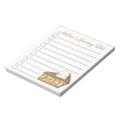 Apple Pie a La Mode Personalized Grocery List Notitieblok (Linkerzijde)