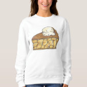Apple Pie a la Mode Slice Dessert Sweatshirt (Voorkant)