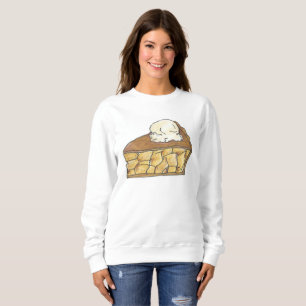 Apple Pie a la Mode Slice Dessert Sweatshirt