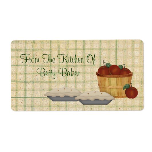 Apple Pie Aangepast label (Voorkant)