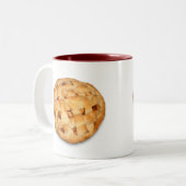 Apple Pie (achtergrondkleur toevoegen) Tweekleurige Koffiemok (Voorkant links)