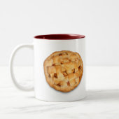 Apple Pie (achtergrondkleur toevoegen) Tweekleurige Koffiemok (Links)