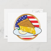 Apple Pie American Flag Briefkaart (Voorkant / Achterkant)