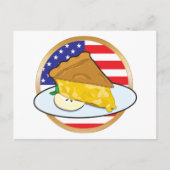 Apple Pie American Flag Briefkaart (Voorkant)