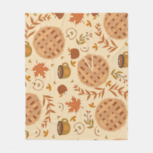 Apple Pie Autumn:  graphics Fleece Deken