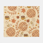 Apple Pie Autumn: graphics Fleece Deken (Voorkant (Horizontaal))
