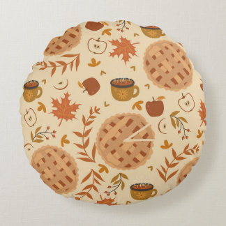 Apple Pie Autumn:  graphics Rond Kussen