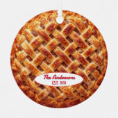 Apple Pie Baker gepersonaliseerd Metalen Ornament (Voorkant)