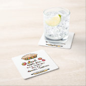 Apple Pie Baking Jane Austen Quote Kartonnen Onderzetters (Insitu)