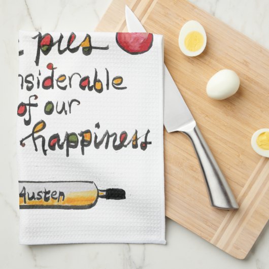 Apple Pie Baking Jane Austen Quote Theedoek (Quarter Fold)