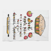 Apple Pie Baking Jane Austen Quote Theedoek (Horizontaal)