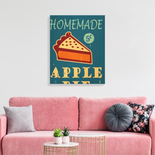 Apple Pie Canvas Afdruk (Insitu (Woonkamer))