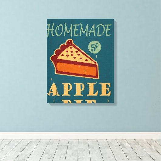 Apple Pie Canvas Afdruk (Insitu (Houten vloer))