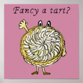 Apple pie cartoon Fancy een Tart quote Poster (Voorkant)