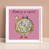 Apple pie cartoon Fancy een Tart quote Poster