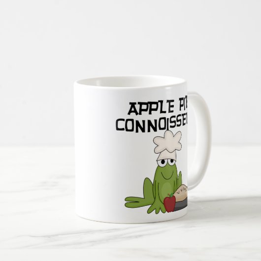 Apple Pie Connoisseur Tshirts en geschenken Koffiemok (Voorkant rechts)