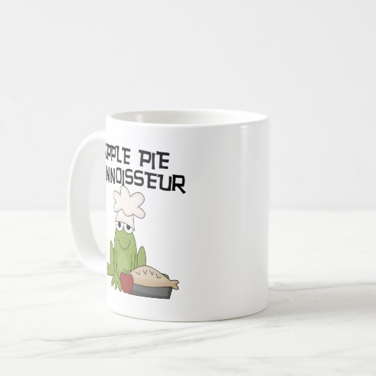 Apple Pie Connoisseur Tshirts en geschenken Koffiemok (Voorkant links)