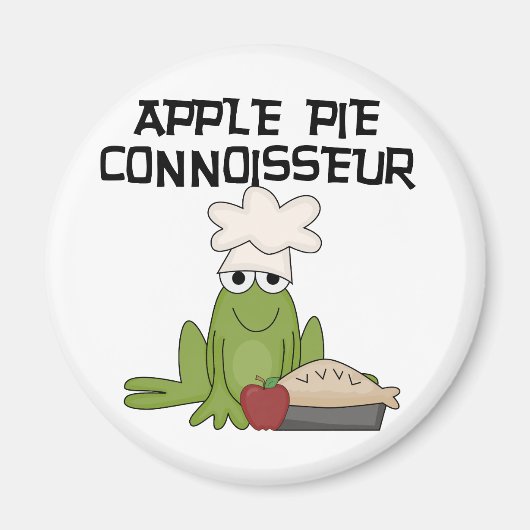 Apple Pie Connoisseur Tshirts en geschenken Magneet (Voorkant)