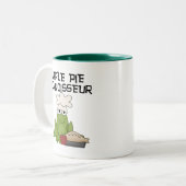 Apple Pie Connoisseur Tshirts en geschenken Tweekleurige Koffiemok (Voorkant links)
