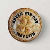 Apple Pie Cute Food Refkoelkast Button (Voorkant)