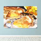 Apple Pie Dessert Canvas Afdruk (Insitu (Houten vloer))