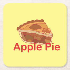 Apple Pie Dessert Kartonnen Onderzetters