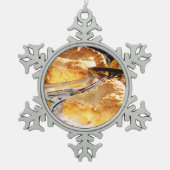 Apple Pie Dessert Tin Sneeuwvlok Ornament (Voorkant)