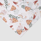 Apple Pie Floral Pattern White Tissuepapier (Detail)