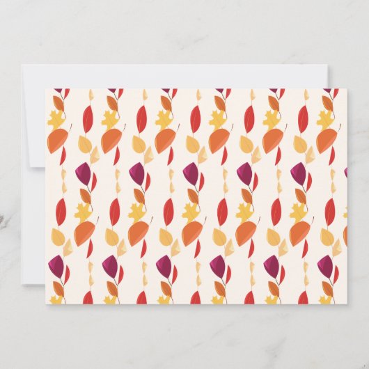 Apple Pie Food Thanksgiving Dinner Kaart (Achterkant)