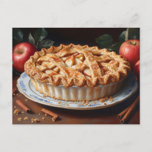 Apple Pie  geïnspireerd schilderij Briefkaart