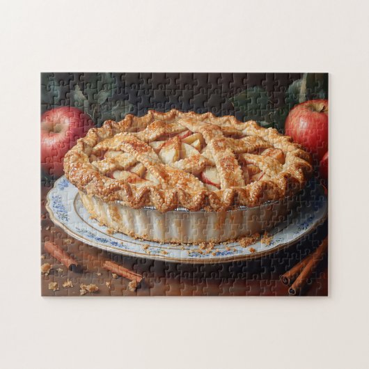 Apple Pie geïnspireerd schilderij Legpuzzel (Horizontaal)