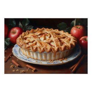 Apple Pie  geïnspireerd schilderij Perfect Poster