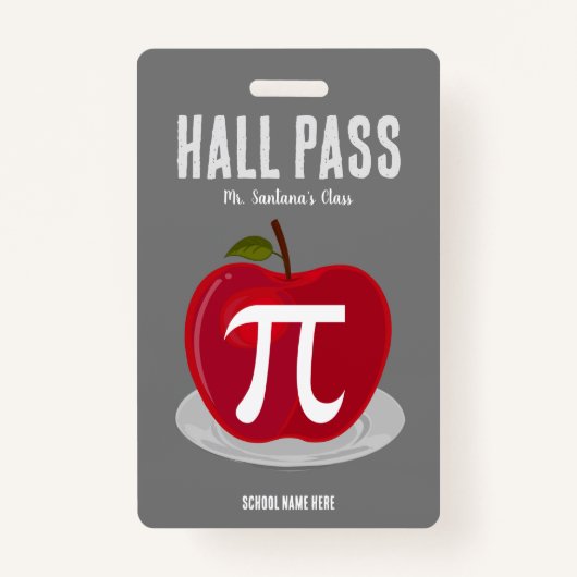 Apple Pie Hall Pass Badge (Voorkant)